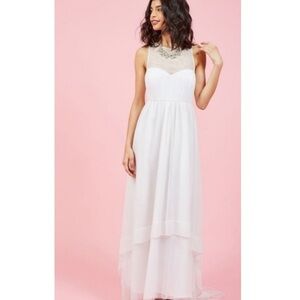 ModCloth Swiss dot polka dot tulle wedding dress